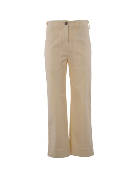 Shop ETRO  Pantalone: Etro pantaloni dritti in cotone.
Tasche anteriori a toppa.
Logo ricamato sulla tasca posteriore.
Passanti per cintura.
Leggermente svasati.
Composizione: 98% Cotone, 2% Elastan.
Made in Italy.. WREA0042 AV689-W3796